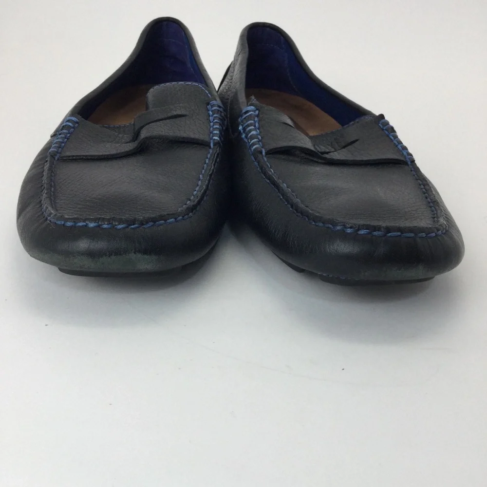 Donald‎ Pliner Vinco 3 Men's Black Leather Driving Loafers size 7.5